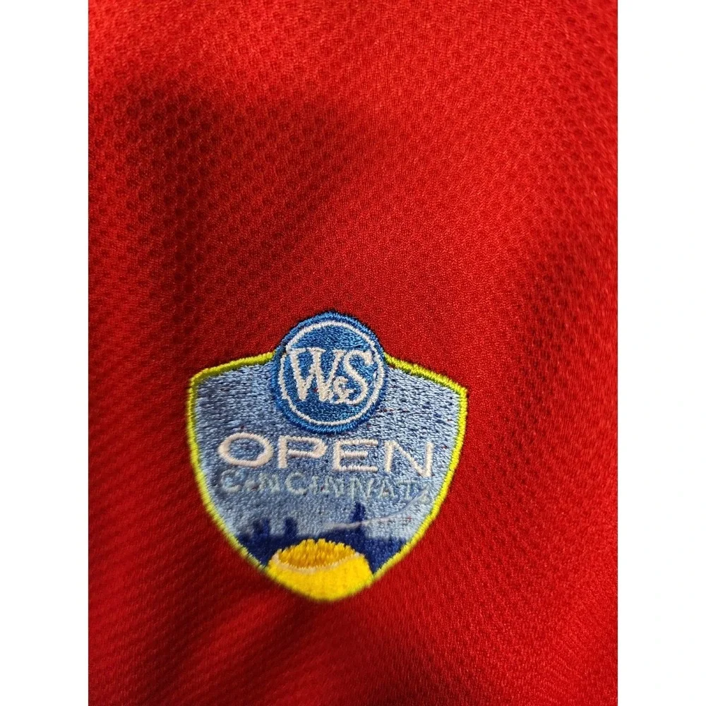 Adidas Mens 2XL Red ClimaCool Western & Southern Open Cincinnati Polo Shirt